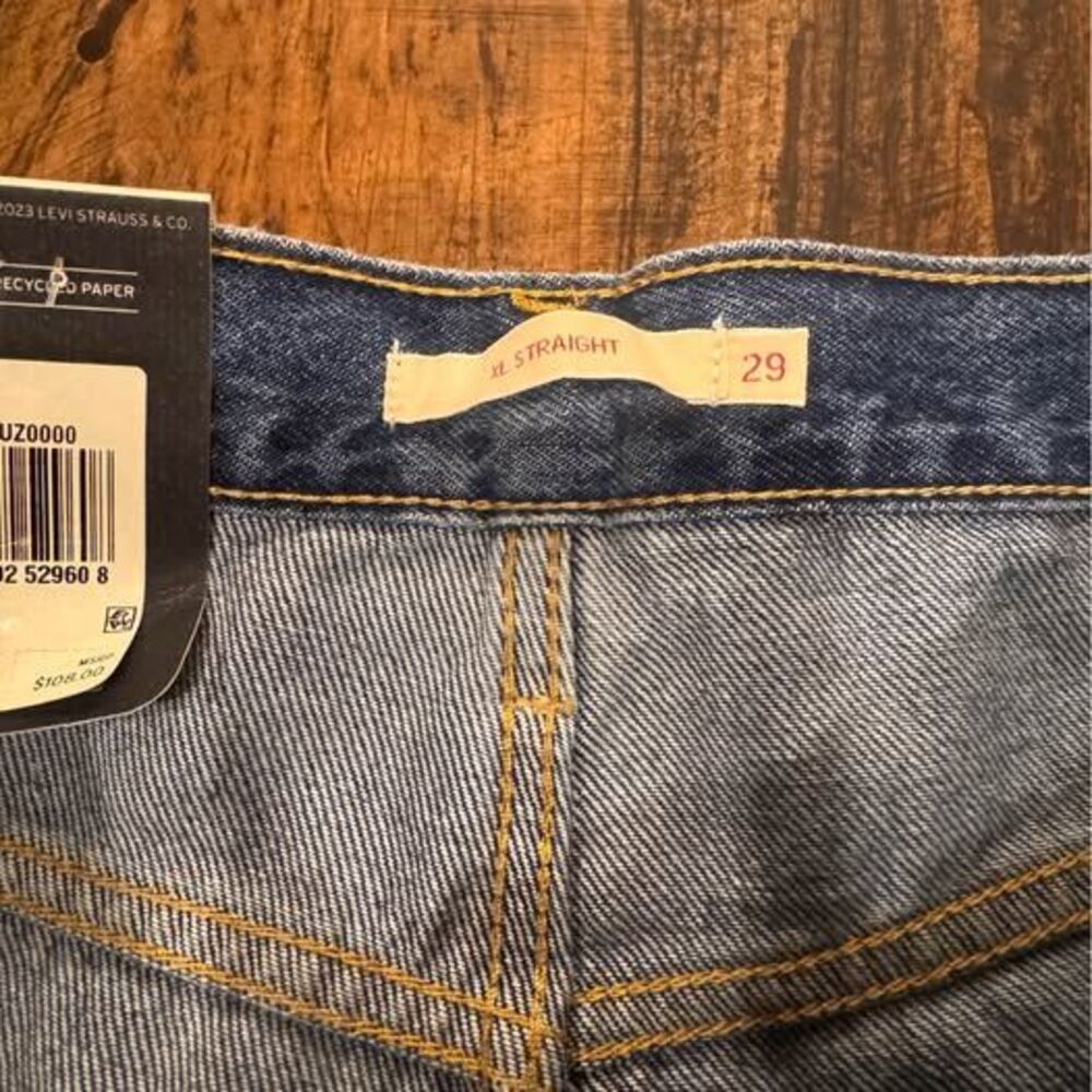 NEW Levi’s XL Straight 29x31 with Tie Waist - Picture 6 of 6